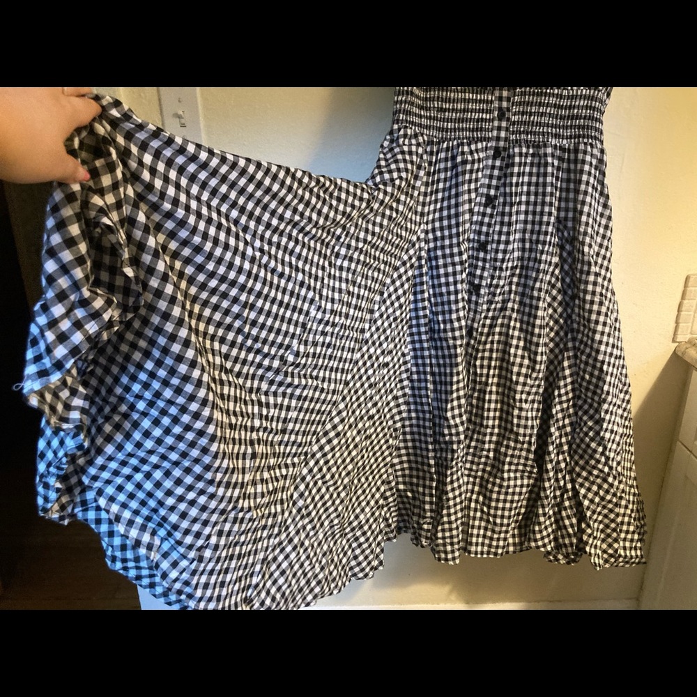 Gingham Midi Dress